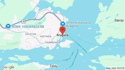 Winkels te koop i Kragerø - Foto uit Google Street View