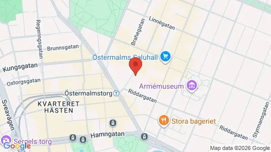 Kontorlokaler til leje i Östermalm - Foto fra Google Street View