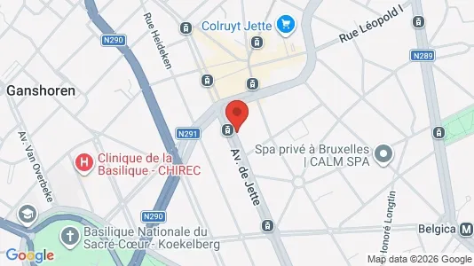 Commercial properties for sale i Brussels Jette - kort over placeringen