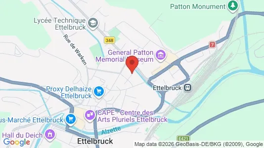 Gewerbeflächen zum Kauf i Ettelbrück – Foto von Google Street View