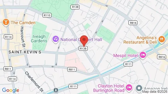 Kantorruimte te huur i Dublin 2 - kort over placeringen
