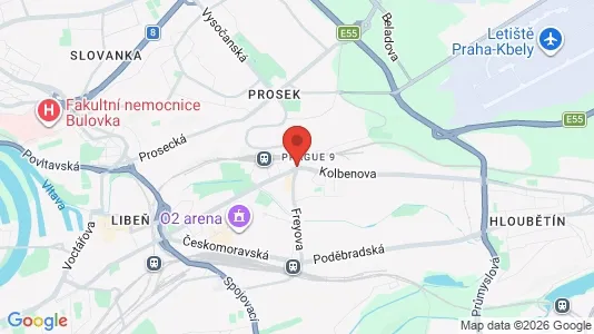 Nieruchomości komercyjne Do wynajęcia i Praga 9 - kort over placeringen