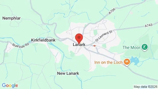 Liikekiinteistöt Myynnissä i Lanark - Lanarkshire - Kuva Google Street Viewstä