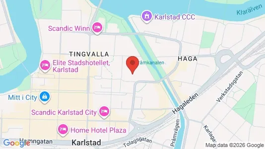 Office spaces for rent i Karlstad - kort over placeringen