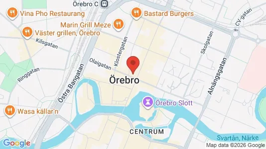 Office spaces for rent i Örebro - kort over placeringen