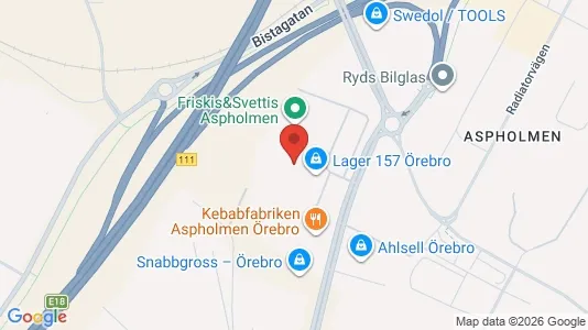 Lagerlokaler til leje i Örebro - Foto fra Google Street View
