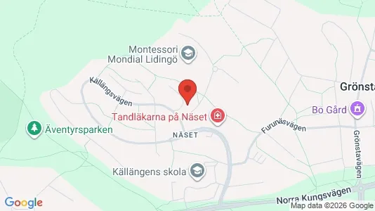 Toimistotilat Vuokrattavana i Lidingö - kort over placeringen