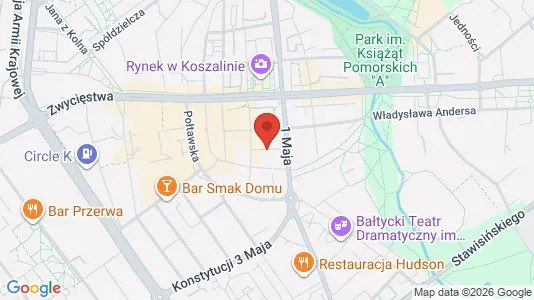 Office spaces for rent i Koszalin - Photo from Google Street View