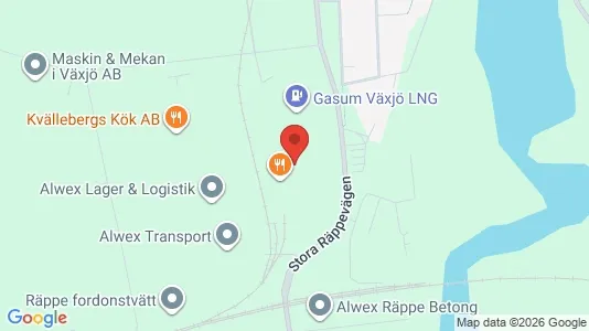 Værkstedslokaler til leje i Växjö - kort over placeringen