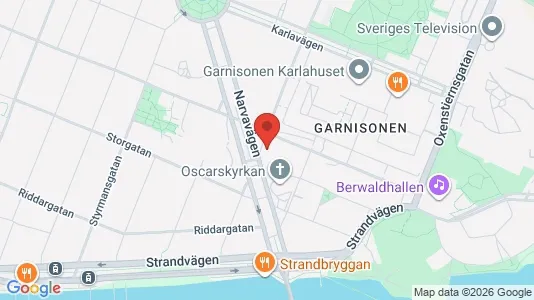 Kantorruimte te huur i Östermalm - kort over placeringen