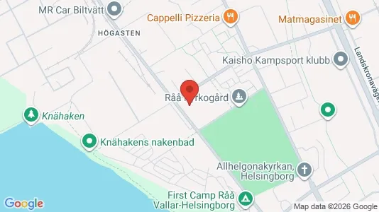 Almacenes En alquiler i Helsingborg - kort over placeringen