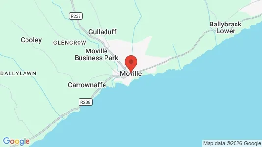 Gewerbeflächen zur Miete i Moville - kort over placeringen