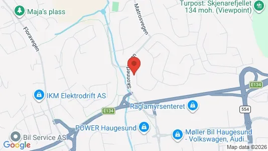 Commercial properties for sale i Haugesund - kort over placeringen