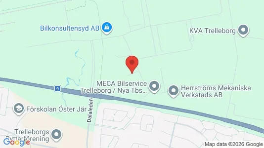 Værkstedslokaler til leje i Trelleborg - Foto fra Google Street View