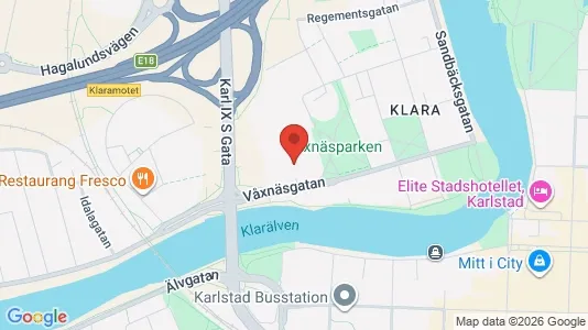 Toimistotilat Vuokrattavana i Karlstad - kort over placeringen