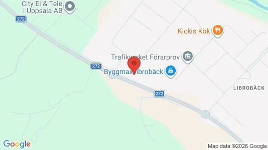 Varastot Vuokrattavana i Uppsala - kort over placeringen