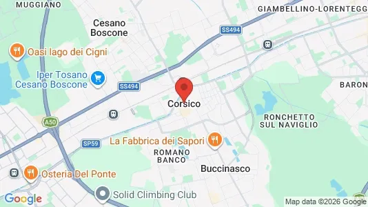 Commercial properties for rent i Corsico - kort over placeringen