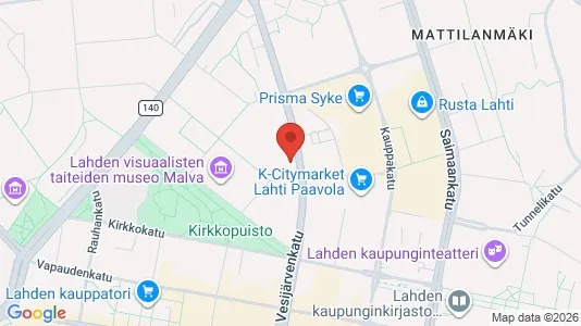 Commercial properties for sale i Lahti - kort over placeringen