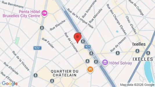 Kontorlokaler til leje i Stad Brussel - Foto fra Google Street View