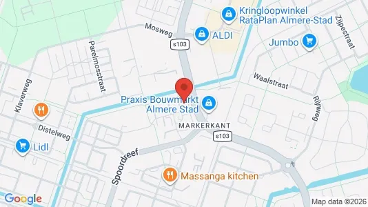 Nieruchomości komercyjne Do wynajęcia i Almere - kort over placeringen