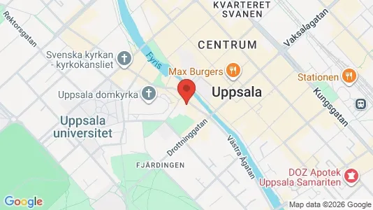 Kontorlokaler til leje i Uppsala - kort over placeringen