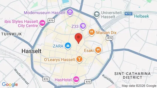Propiedades comerciales En venta i Hasselt - kort over placeringen