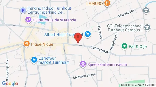Commercial properties for sale i Turnhout - kort over placeringen
