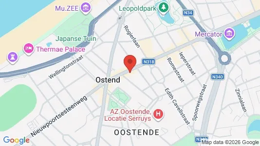 Commercial properties for rent i Oostende - Photo from Google Street View