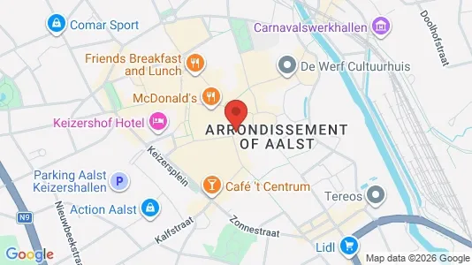 Commercial properties for sale i Aalst - kort over placeringen