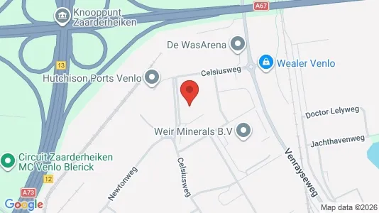Kantorruimte te huur i Venlo - kort over placeringen