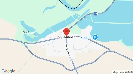 Commercial properties for rent i Donji Miholjac - kort over placeringen
