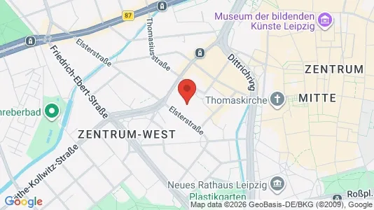 Lokale biurowe Do wynajęcia i Leipzig - kort over placeringen