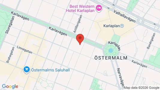 Kontorlokaler til leje i Östermalm - Foto fra Google Street View