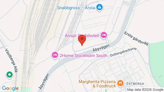 Industrial properties for rent i Hammarbyhamnen - kort over placeringen
