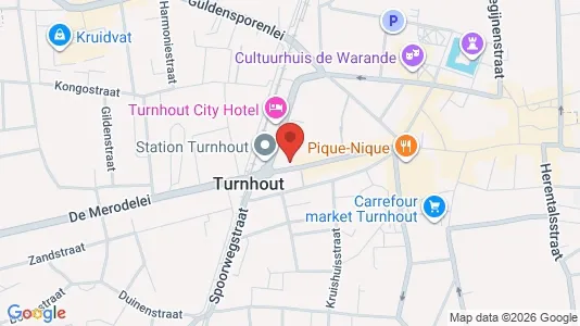 Commercial properties for sale i Turnhout - kort over placeringen