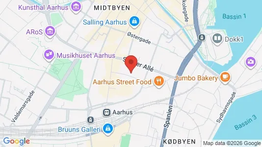 Büros zur Miete i Aarhus C – Foto von Google Street View