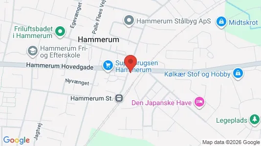Propiedades comerciales En venta i Herning - kort over placeringen