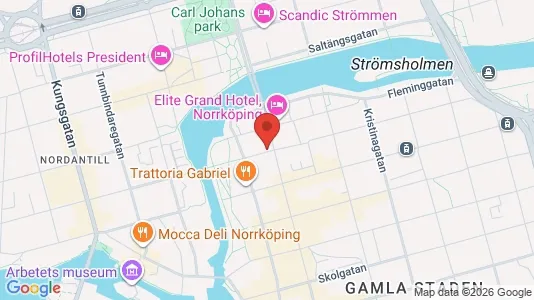 Kontorlokaler til leje i Norrköping - kort over placeringen