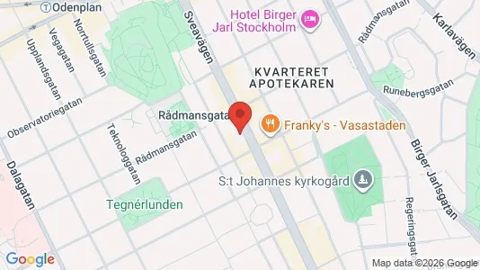 Kontorlokaler til leje i Vasastan - Foto fra Google Street View
