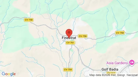 Commercial properties for sale i Finestrat - kort over placeringen
