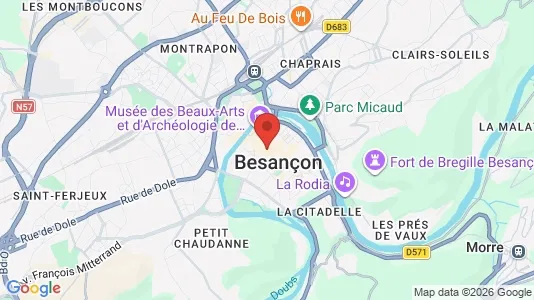 Bedrijfsruimtes te huur i Besançon - Foto uit Google Street View