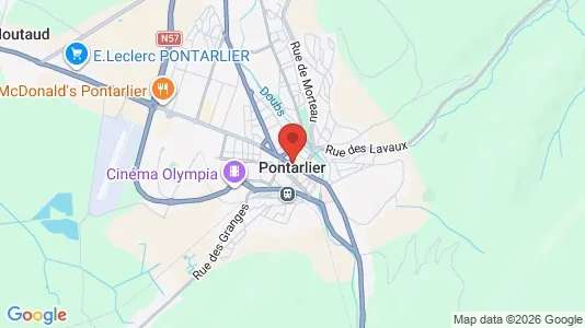 Gewerbeflächen zur Miete i Pontarlier – Foto von Google Street View