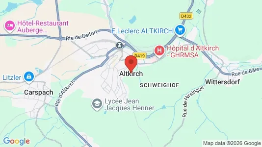 Lager zur Miete i Altkirch – Foto von Google Street View