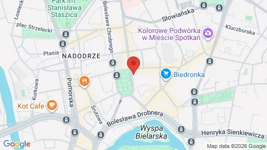 Nieruchomości komercyjne Do wynajęcia i Wrocław - kort over placeringen