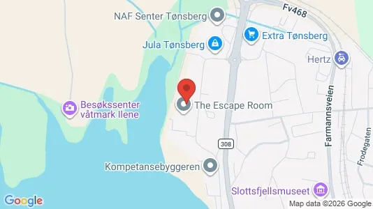 Büros zur Miete i Tønsberg - kort over placeringen