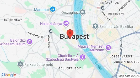 Lokaler til salgs i Budapest Várkerület - kort over placeringen