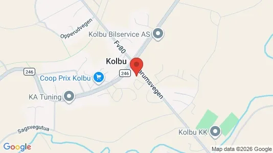 Gewerbeflächen zur Miete i Østre Toten – Foto von Google Street View