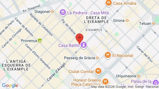 Kontorlokaler til leje i Barcelona Eixample - Foto fra Google Street View