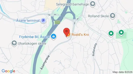 Kantorruimte te huur i Bergen Åsane - kort over placeringen