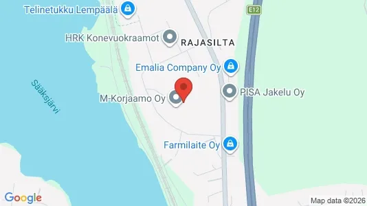 Warehouses for rent i Lempäälä - kort over placeringen